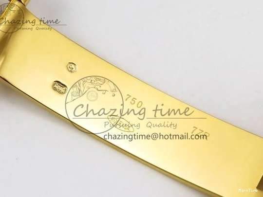 MiroTime 0105 WrinkleFree DayDate 40 228238 ARF 904L Steel YG Crystal Diamonds Bezel on President Bracelet VR 1550